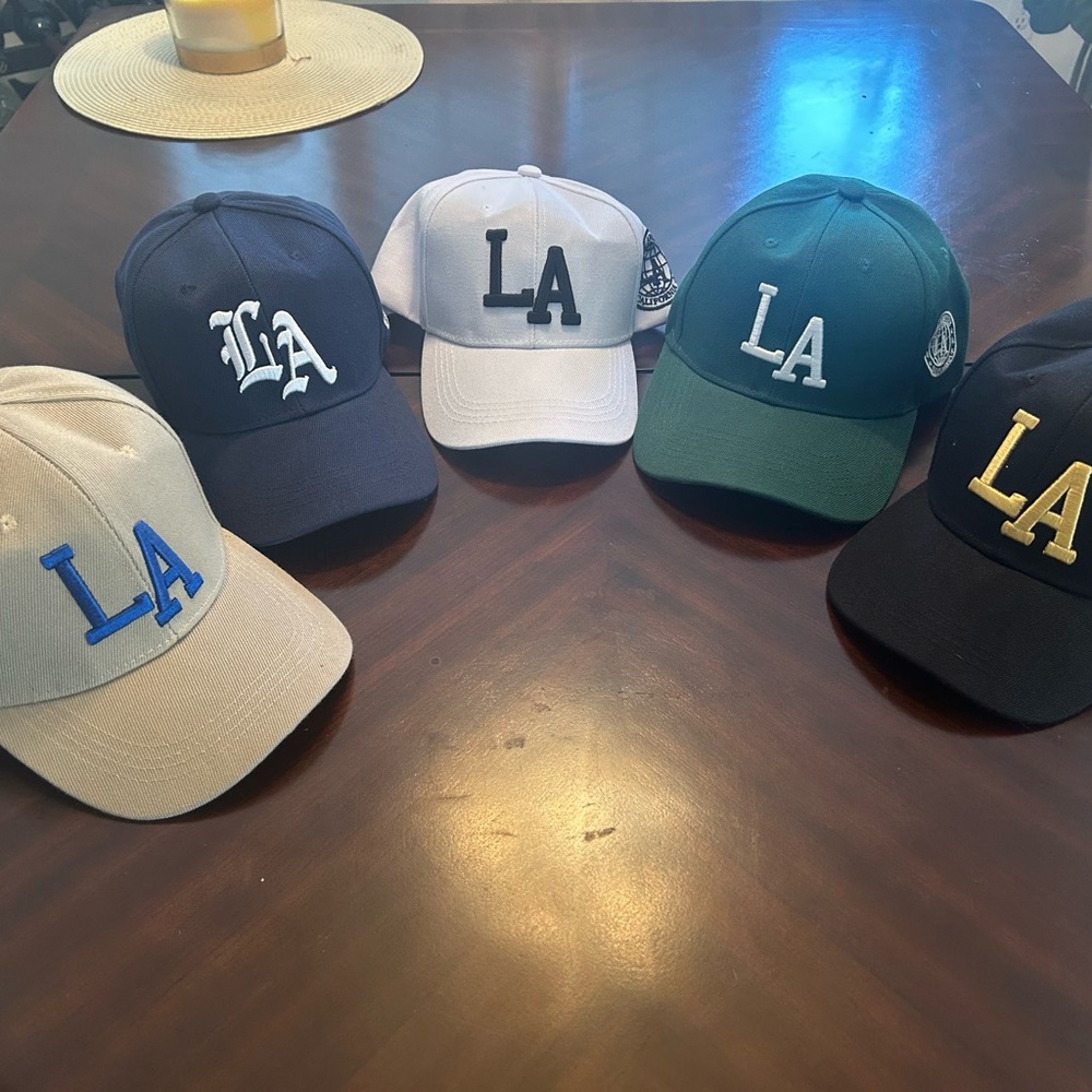 LA Logo Women's Baseball Cap Collection - Navy, White, Green, Black